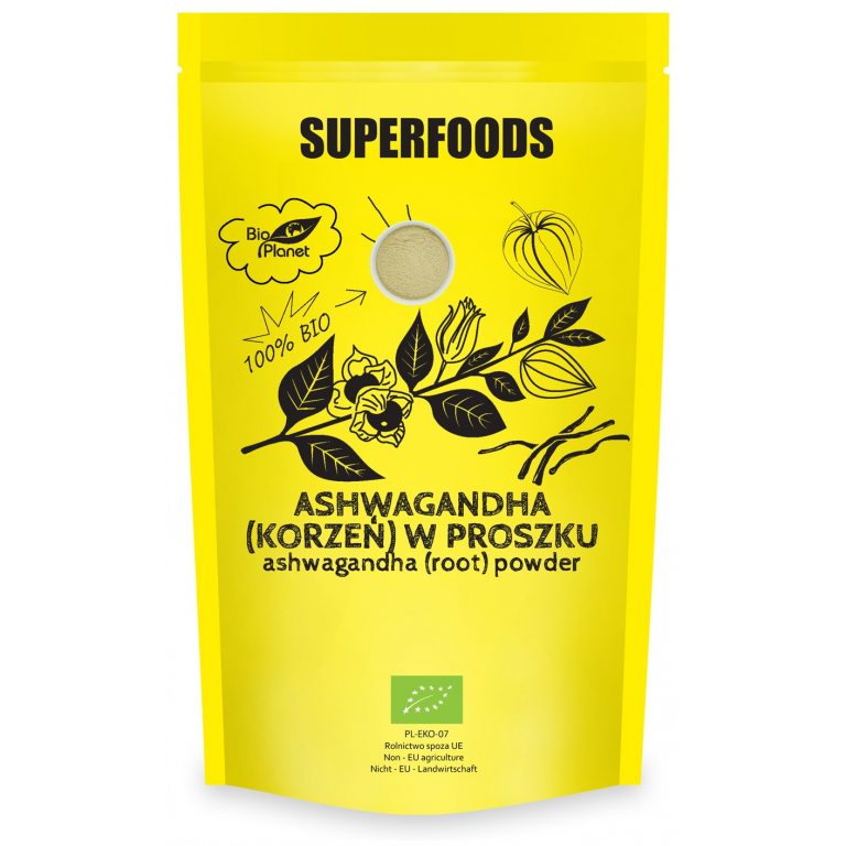 ASHWAGANDHA SPROSZKOWANA BIO 150 g - BIO PLANET