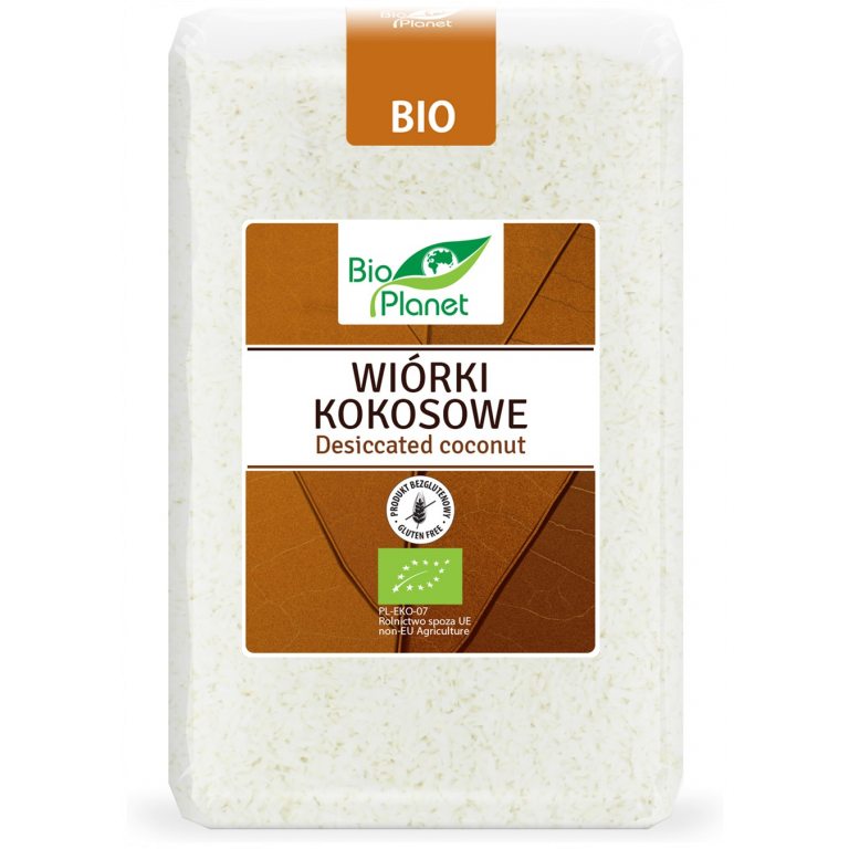 WIÓRKI KOKOSOWE BEZGLUTENOWE BIO 1 kg - BIO PLANET