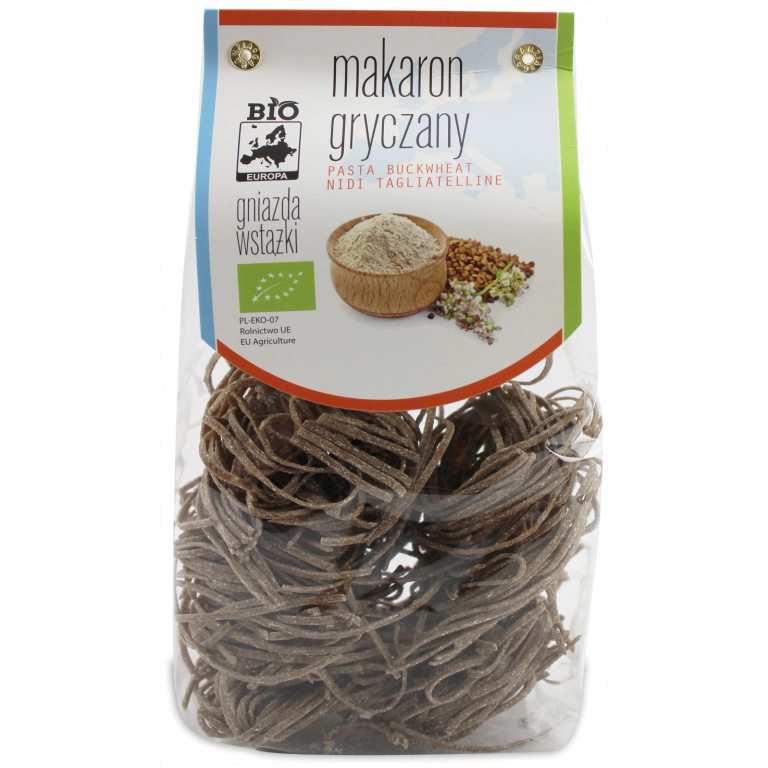 MAKARON (GRYCZANY) GNIAZDA WSTĄŻKI BIO 250 g - BIO PLANET