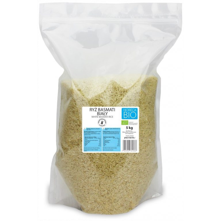 RYŻ BASMATI BIAŁY BEZGLUTENOWY BIO 5 kg - HORECA (BIO PLANET)