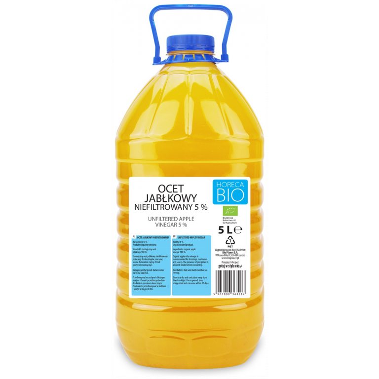 OCET JABŁKOWY 5 % NIEFILTROWANY BIO 5 L - HORECA (BIO PLANET)