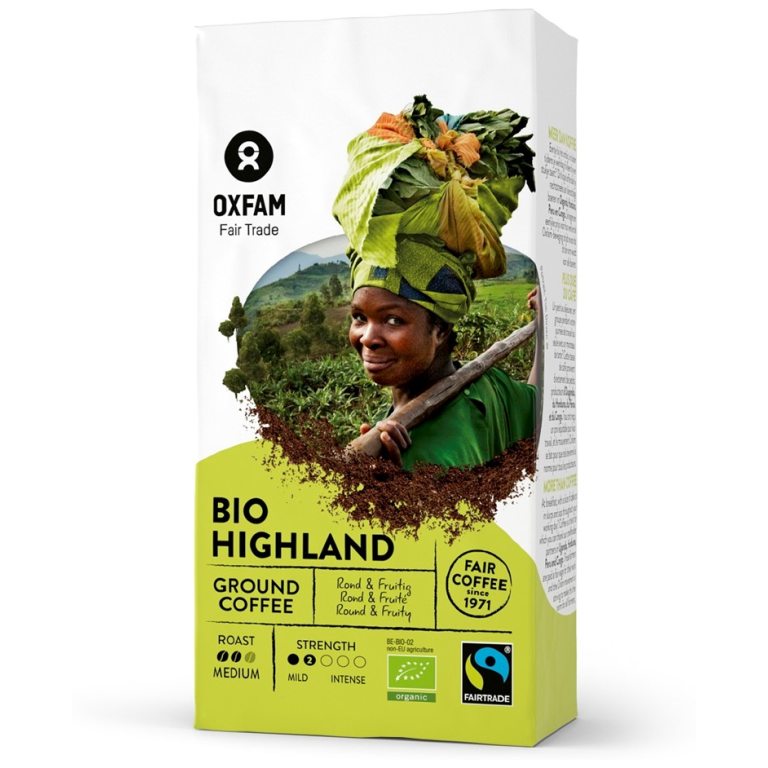 KAWA MIELONA ARABICA/ROBUSTA WYSOKOGÓRSKA FAIR TRADE BIO 250 g - OXFAM