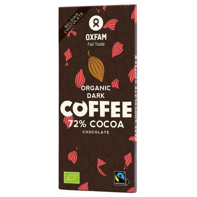 CZEKOLADA GORZKA Z ZIARNAMI KAWY FAIR TRADE BIO 100 g - OXFAM