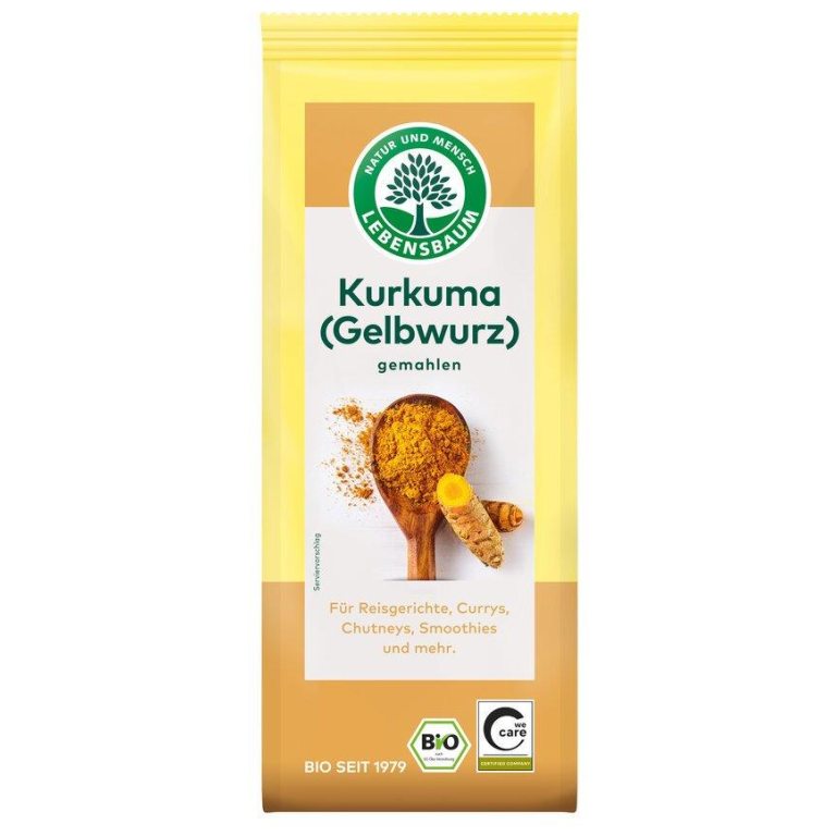 KURKUMA MIELONA BIO 50 g - LEBENSBAUM