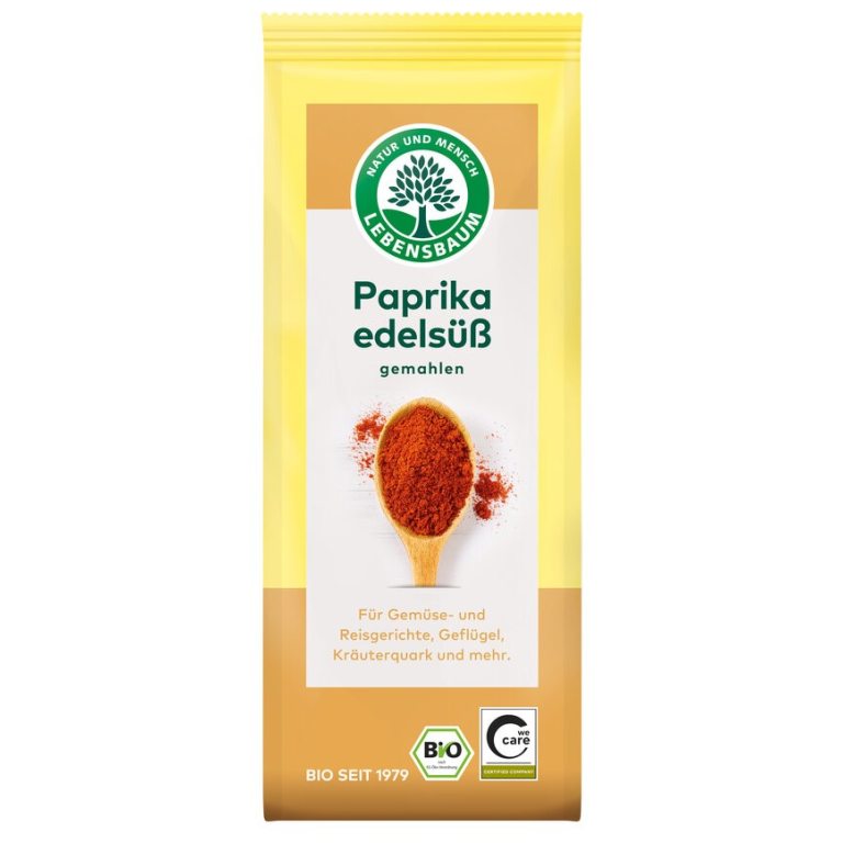 PAPRYKA SŁODKA MIELONA BIO 50 g - LEBENSBAUM