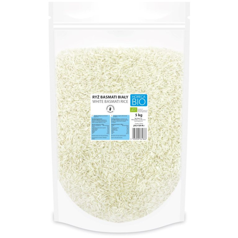 RYŻ BASMATI BIAŁY BEZGLUTENOWY BIO 5 kg - HORECA (BIO PLANET)