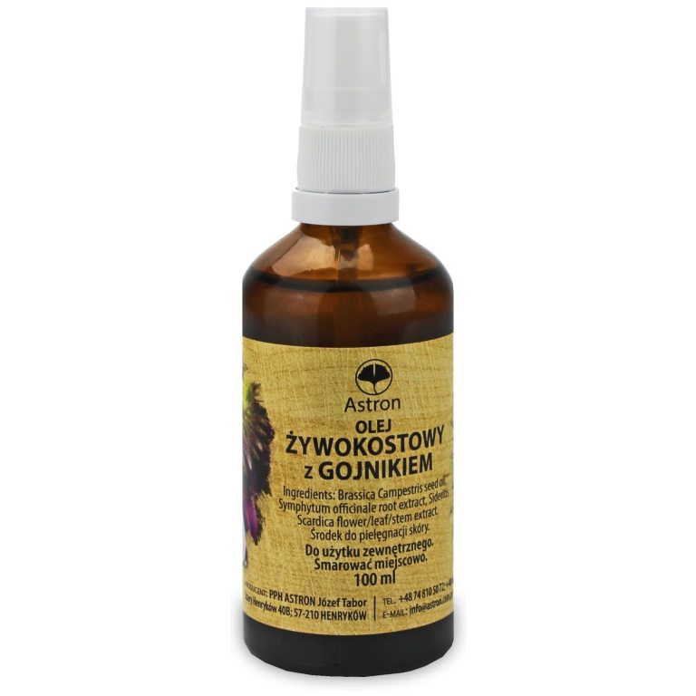 OLEJ ŻYWOKOSTOWY Z GOJNIKIEM 100 ml - ASTRON