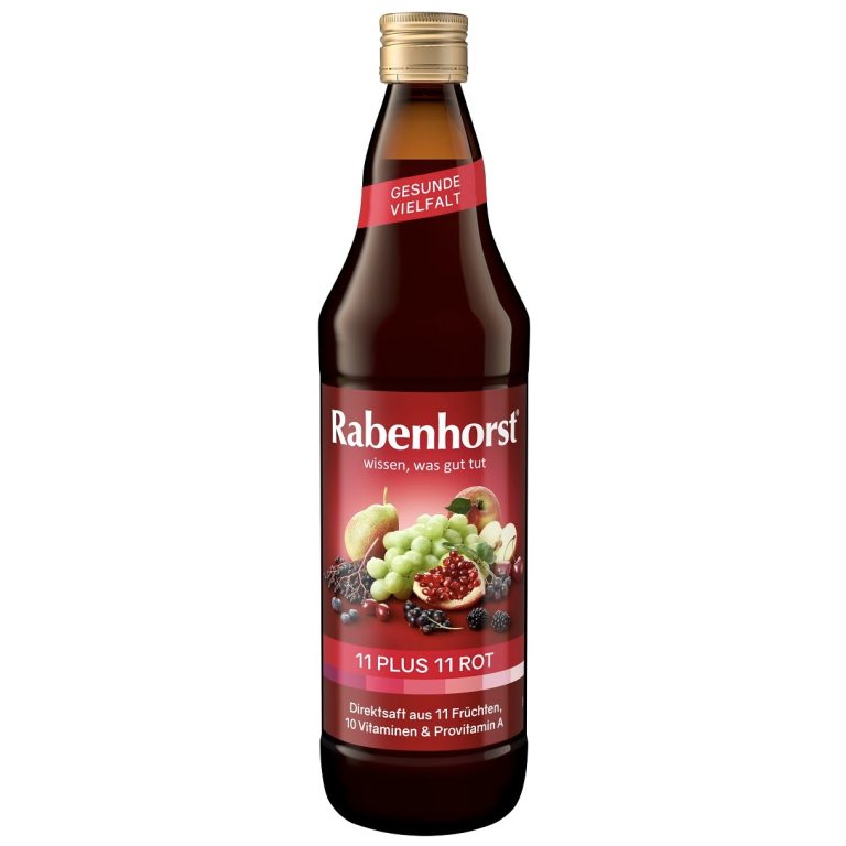 SOK WIELOOWOCOWY (CZERWONY) MULTIWITAMINA 11 PLUS 11 NFC 750 ml - RABENHORST