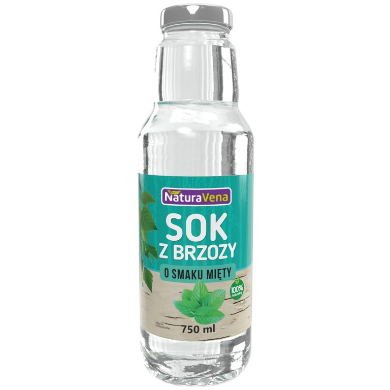 SOK Z BRZOZY O SMAKU MIĘTY 750 ml - NATURAVENA