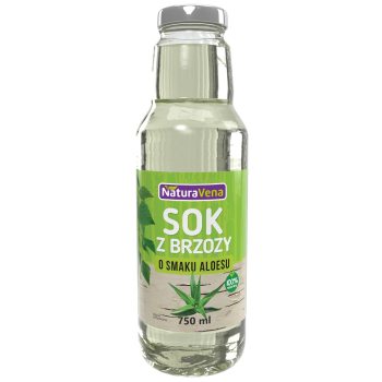 SOK Z BRZOZY Z KAWAŁKAMI ALOESU 750 ml - NATURAVENA