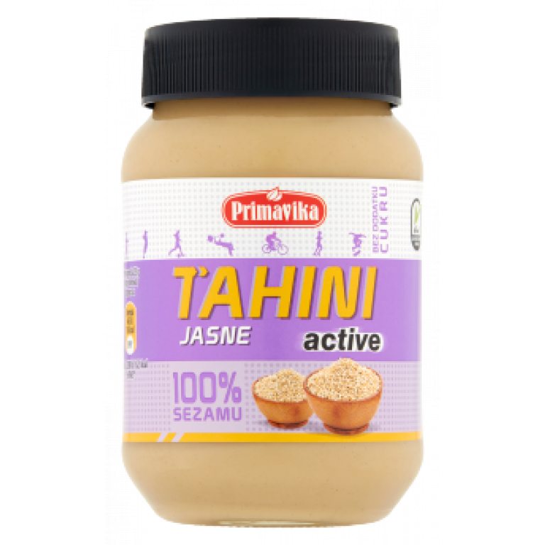 TAHINI JASNE ACTIVE (PASTA SEZAMOWA) BEZGLUTENOWE 460 g - PRIMAVIKA