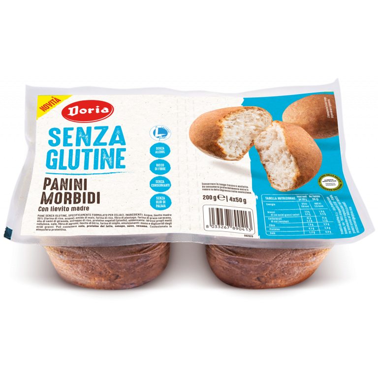 BUŁECZKI MIĘKKIE BEZGLUTENOWE (4 x 50 g) 200 g - DORIA