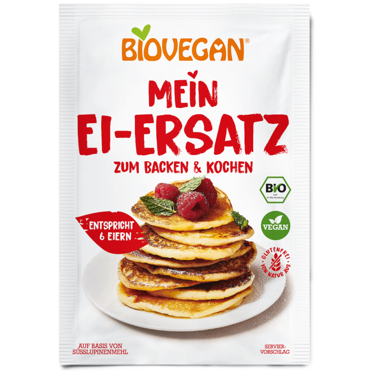 ROŚLINNY ZAMIENNIK 6 JAJ DO PIECZENIA I GOTOWANIA BEZGLUTENOWY BIO 30 g - BIOVEGAN