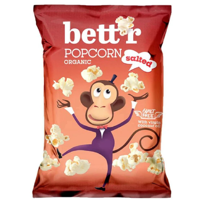 POPCORN Z SOLĄ MORSKĄ BIO 60 g - BETT'R