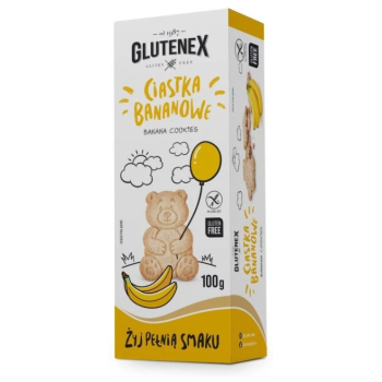 CIASTKA BANANOWE BEZGLUTENOWE 100 g - GLUTENEX