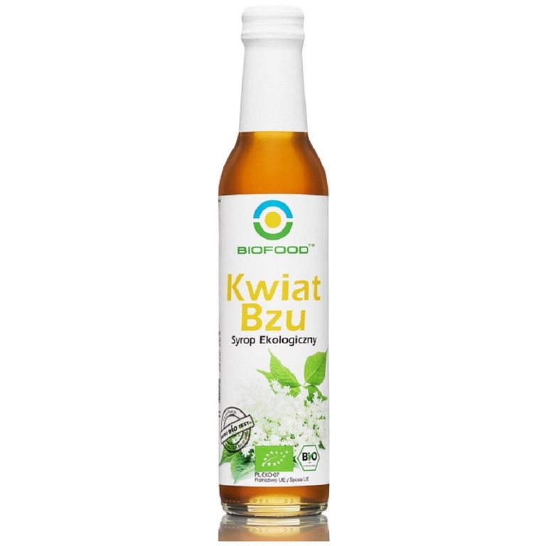 SYROP Z KWIATÓW CZARNEGO BZU BEZGLUTENOWY BIO 250 ml - BIOFOOD