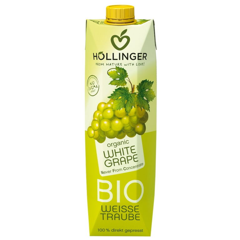 SOK Z BIAŁYCH WINOGRON NFC BIO 1 L - HOLLINGER