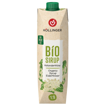 SYROP O SMAKU KWIATÓW CZARNEGO BZU BIO 1 L - HOLLINGER