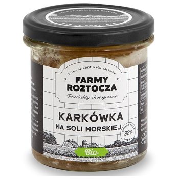 KARKÓWKA NA SOLI MORSKIEJ BIO 250 g (SŁOIK) - FARMY ROZTOCZA