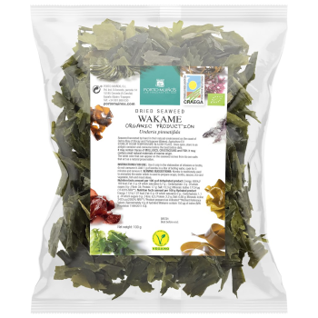 ALGI MORSKIE SUSZONE - WAKAME BIO 100 g  - PORTO MUINOS