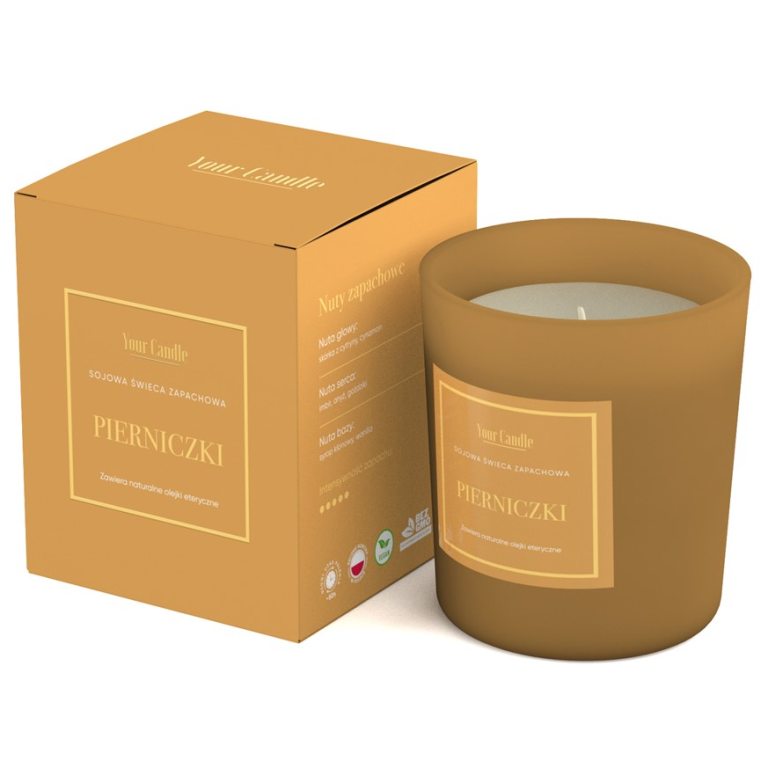 ŚWIECA SOJOWA ZAPACHOWA PREMIUM PIERNICZKI 210 ml - YOUR CANDLE (PRODUKT SEZONOWY)