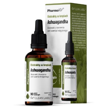 EKSTRAKTY W KROPLACH ASHWAGANDHA BEZGLUTENOWE 30 ml - PHARMOVIT (CLEAN LABEL)
