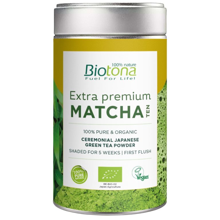 HERBATA ZIELONA MATCHA JAPOŃSKA EXTRA PREMIUM BIO 70 g - BIOTONA