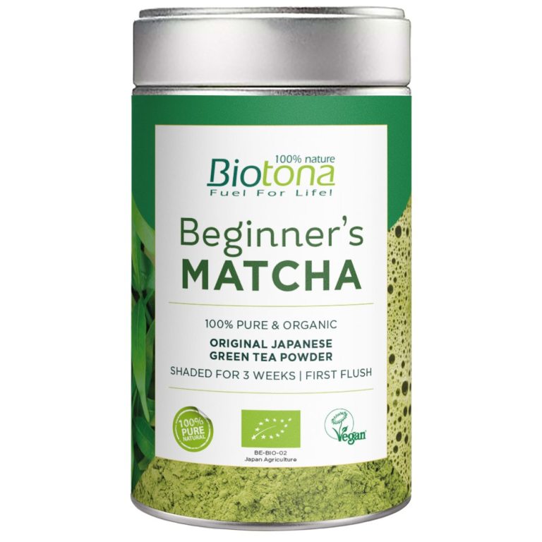 HERBATA ZIELONA MATCHA JAPOŃSKA BEGINNERS BIO 80 g - BIOTONA