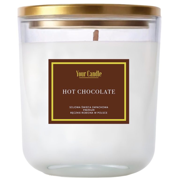 ŚWIECA SOJOWA ZAPACHOWA HOT CHOCOLATE 180 ml - YOUR CANDLE