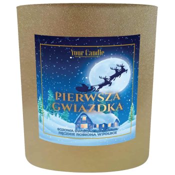 ŚWIECA SOJOWA ZAPACHOWA PIERWSZA GWIAZDKA 180 ml - YOUR CANDLE (PRODUKT SEZONOWY)