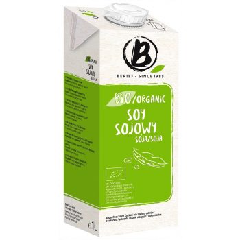 NAPÓJ SOJOWY NATURALNY BEZ CUKRU BEZGLUTENOWY BIO 1 L - BERIEF