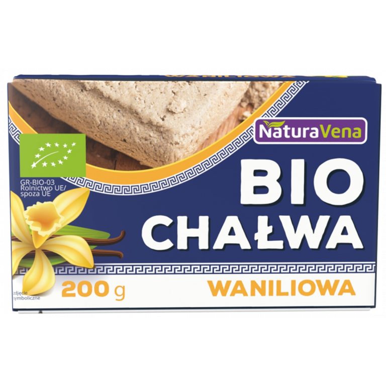 CHAŁWA O SMAKU WANILIOWYM BIO 200 g - NATURAVENA