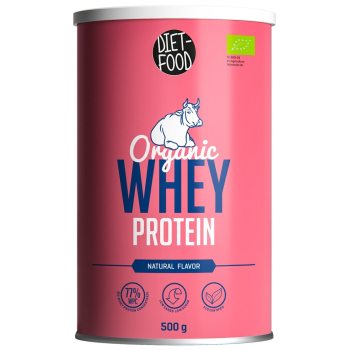 BIAŁKO SERWATKOWE NATURALNE (KONCENTRAT WPC 77) BIO 500 g - DIET-FOOD
