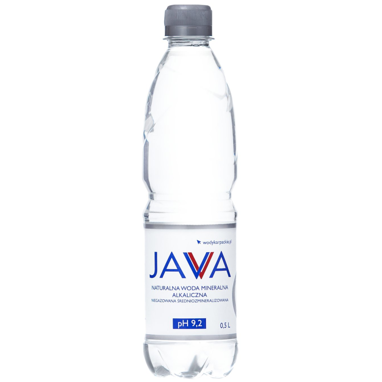 NATURALNA WODA MINERALNA ALKALICZNA NIEGAZOWANA 500 ml - JAVA