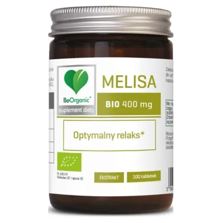 MELISA EKSTRAKT BIO (400 mg) 100 TABLETEK - BE ORGANIC