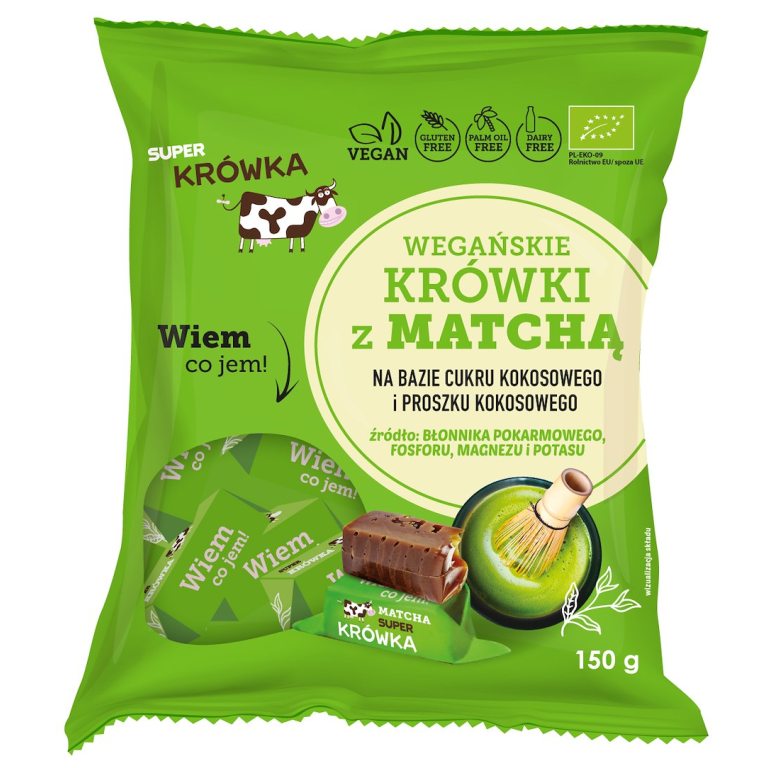 KRÓWKI Z MATCHĄ BEZMLECZNE BEZGLUTENOWE BIO 150 g - ME GUSTO (SUPER KRÓWKA)