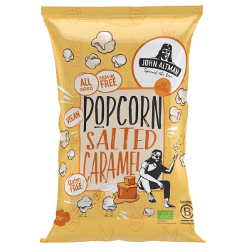 POPCORN O SMAKU SŁONEGO KARMELU BEZGLUTENOWY BIO 75 g - JOHN ALTMAN