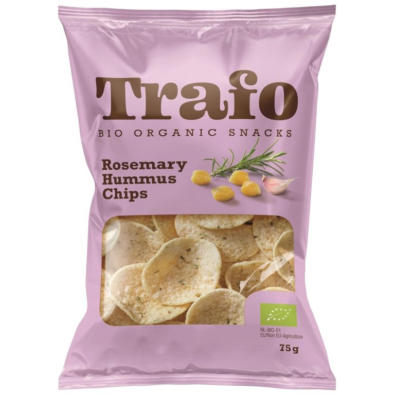 CHIPSY Z CIECIERZYCY Z ROZMARYNEM BIO 75 g - TRAFO