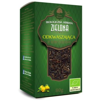 HERBATA ZIELONA ODKWASZAJĄCA BIO 80 g - DARY NATURY