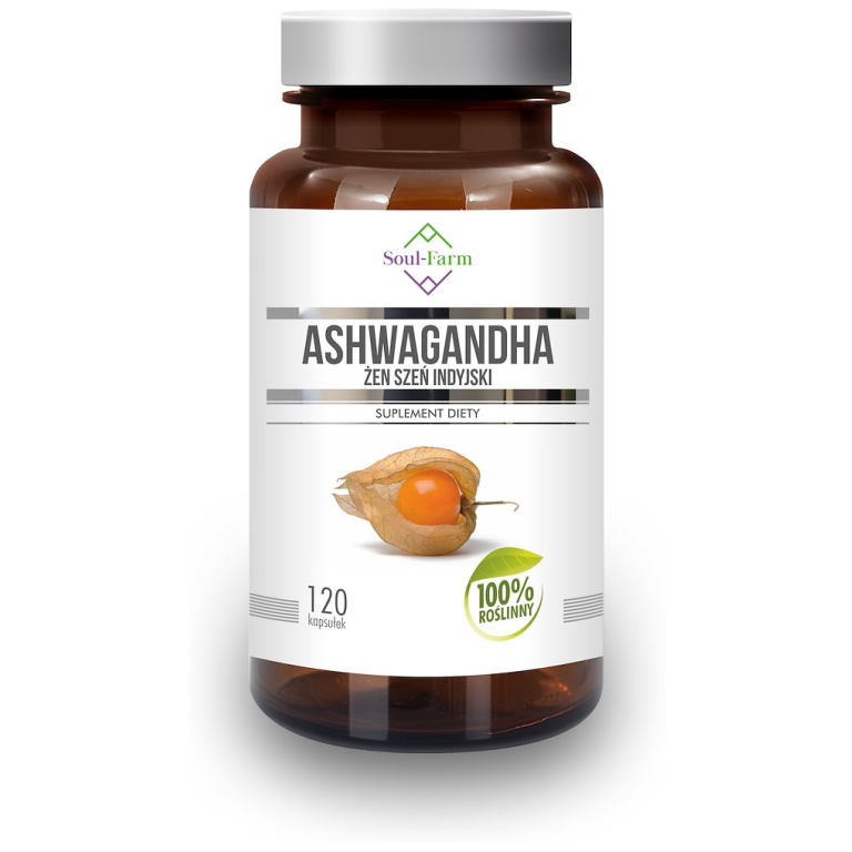 ASHWAGANDHA EKSTRAKT (500 mg) 120 KAPSUŁEK - SOUL FARM