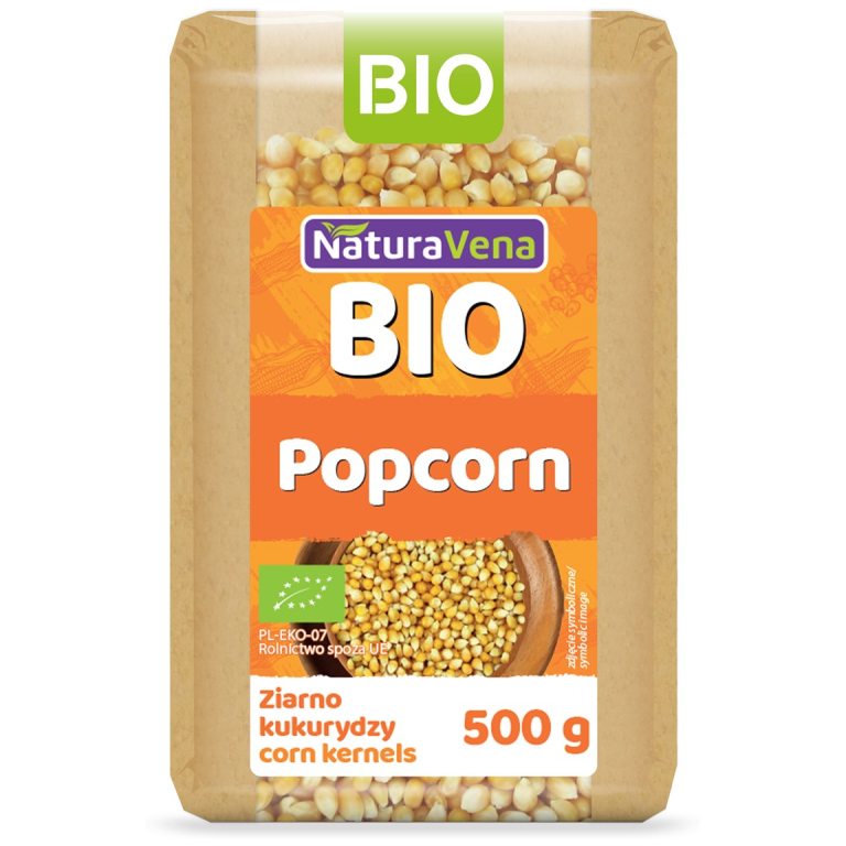 POPCORN (ZIARNO KUKURYDZY) BIO 500 g - NATURAVENA