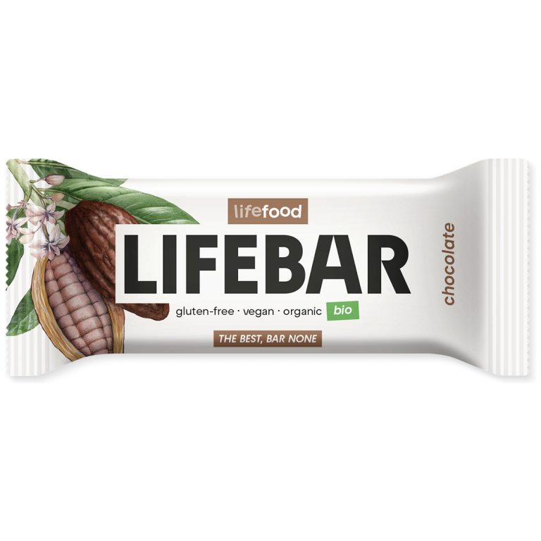 BATON DAKTYLOWO - ORZECHOWY Z CZEKOLADĄ RAW BEZ DODATKU CUKRÓW BEZGLUTENOWY BIO 40 g - LIFEFOOD