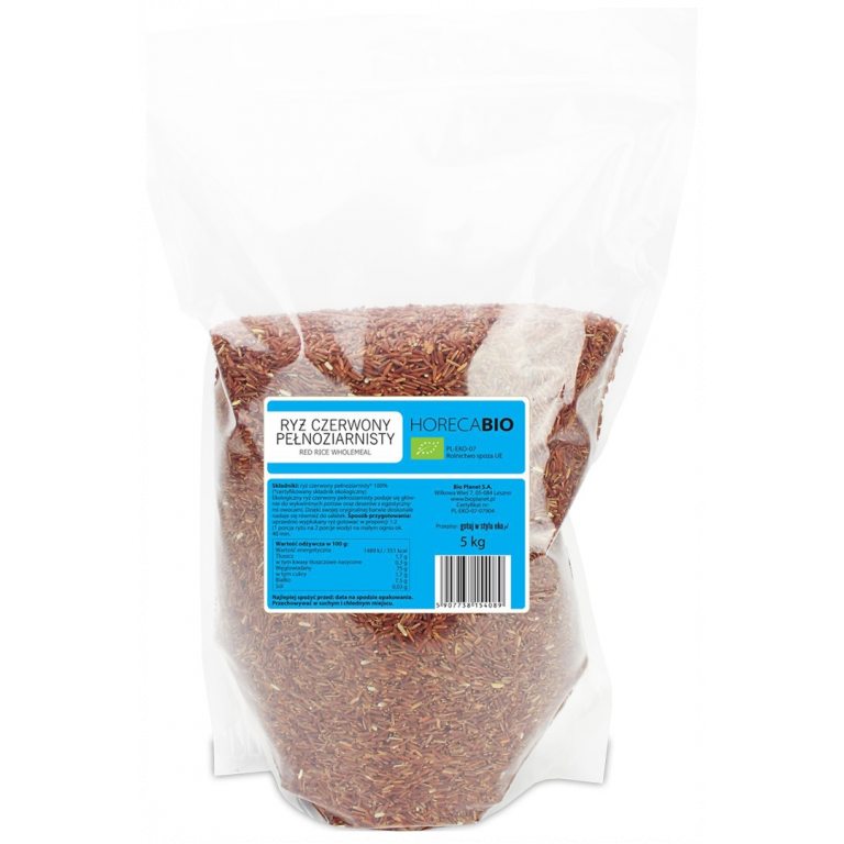 RYŻ CZERWONY PEŁNOZIARNISTY BIO 5 kg - HORECA (BIO PLANET)