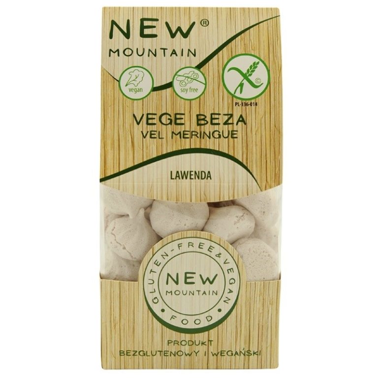 BEZY WEGAŃSKIE LAWENDOWE BEZGLUTENOWE 50 g - NEW MOUNTAIN