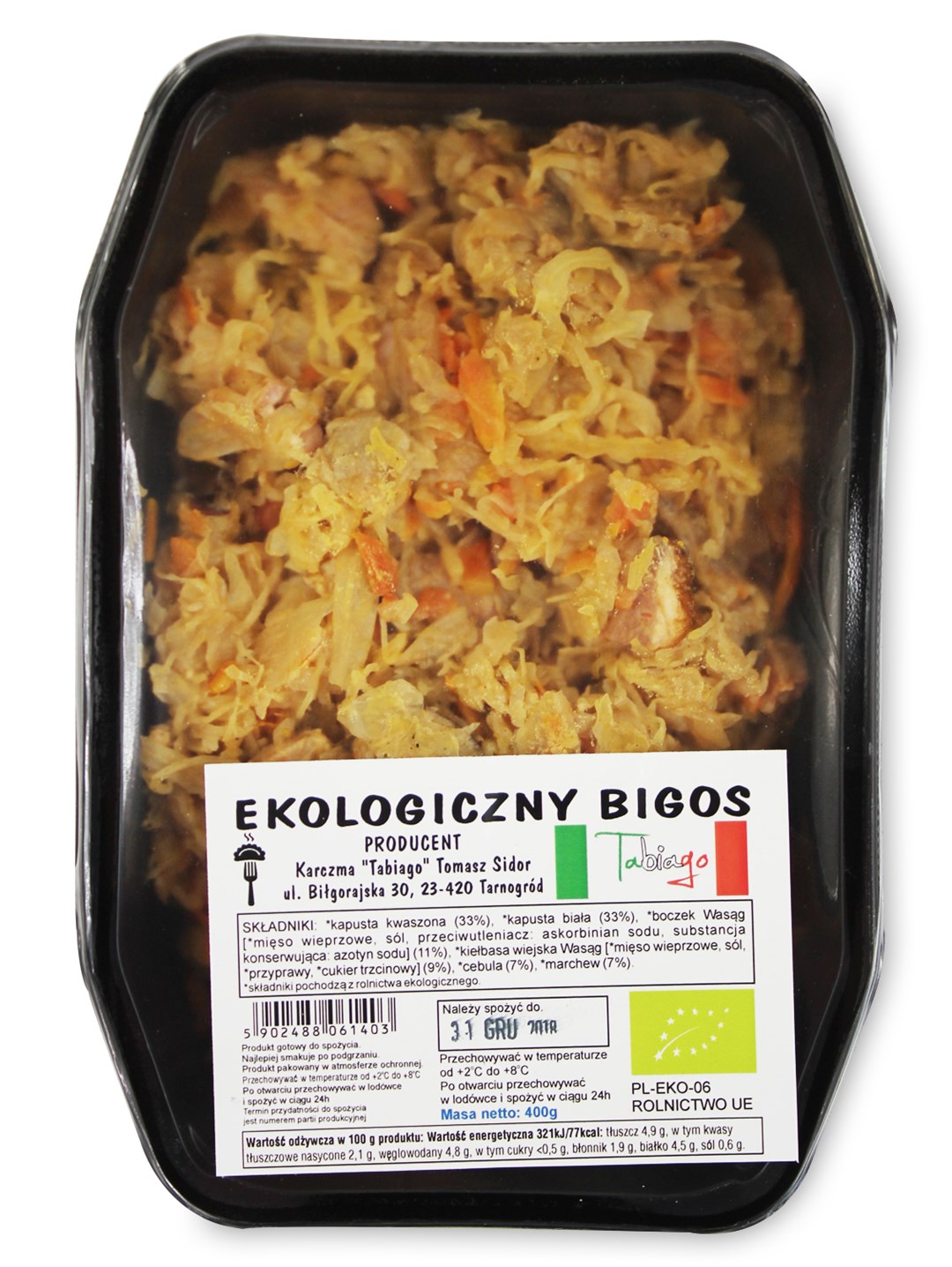 BIGOS BIO 400 g - KARCZMA TABIAGO (NA ZAMÓWIENIE)