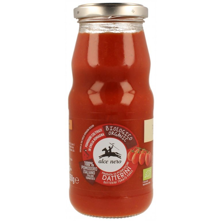 SOS POMIDOROWY PASSATA (Z POMIDORÓW DAKTYLOWYCH) BIO 350 g - ALCE NERO