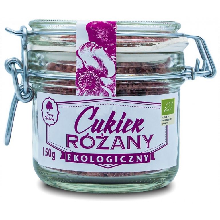 CUKIER RÓŻANY BIO 150 g - DARY NATURY