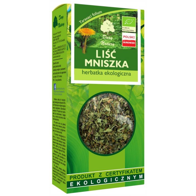 HERBATKA LIŚĆ MNISZKA BIO 25 g - DARY NATURY