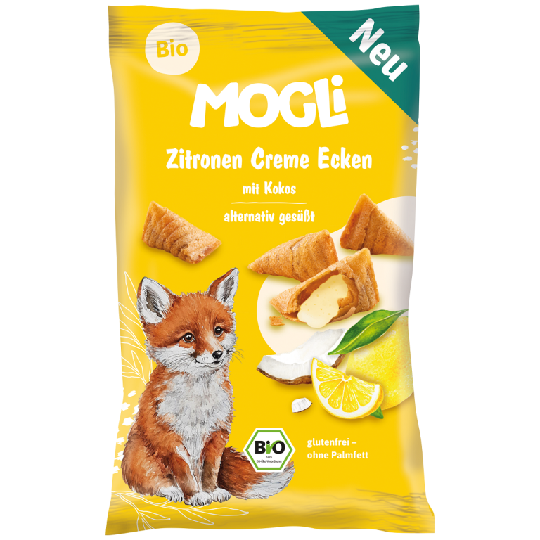 ROŻKI Z KREMEM KOKOSOWO - CYTRYNOWYM BEZGLUTENOWE BIO 30 g - MOGLI