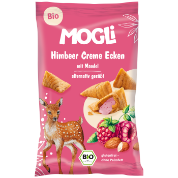 ROŻKI Z KREMEM MIGDAŁOWO - MALINOWYM BEZGLUTENOWE BIO 30 g - MOGLI